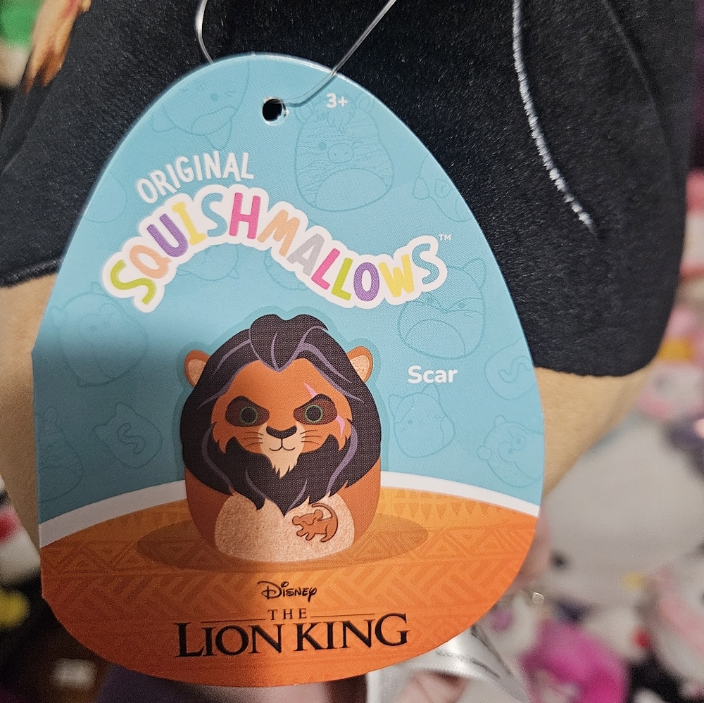 NWT Scar Squishmallow From Disney's The Lion King 7" Plush - Picture 4 of 5